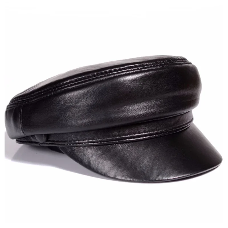 Leather Work Hat - New 2024 Spring/Winter Unisex 54-60 CM