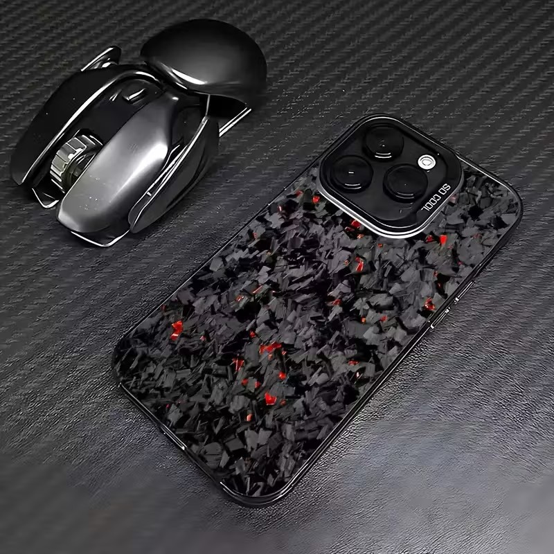 Leatherwork Drawing - Artistic Carbon Fiber Pattern Phone Case