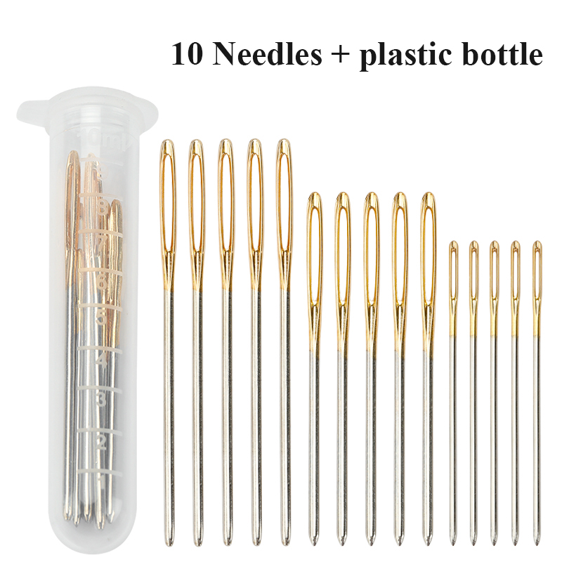 Leatherwork Needles - 10PCS/Set Large-Eye Blunt Stainless Steel Yarn