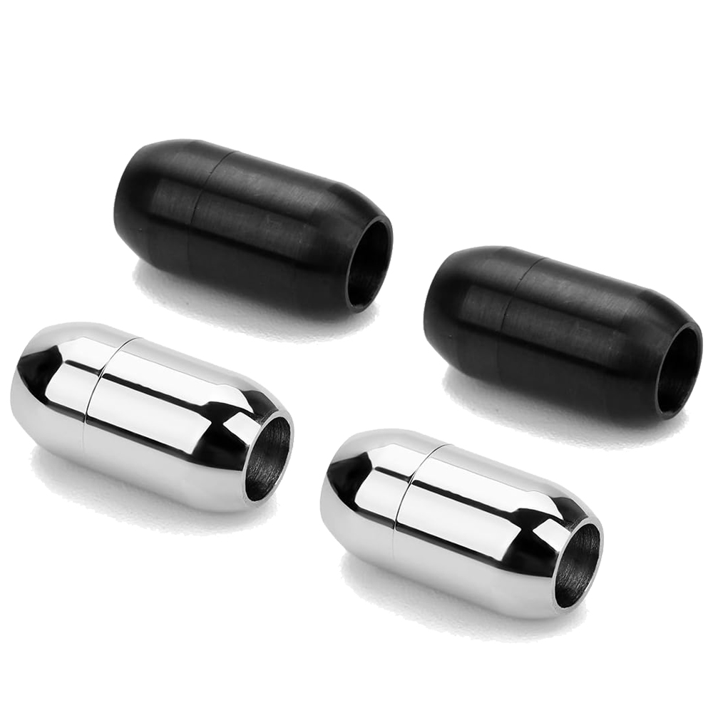 Leather Work Hat - 2pcs Stainless Steel Magnetic Clasp Leather