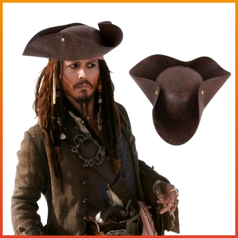Leather Work Hat - Pirates of the Caribbean Jack Sparrow