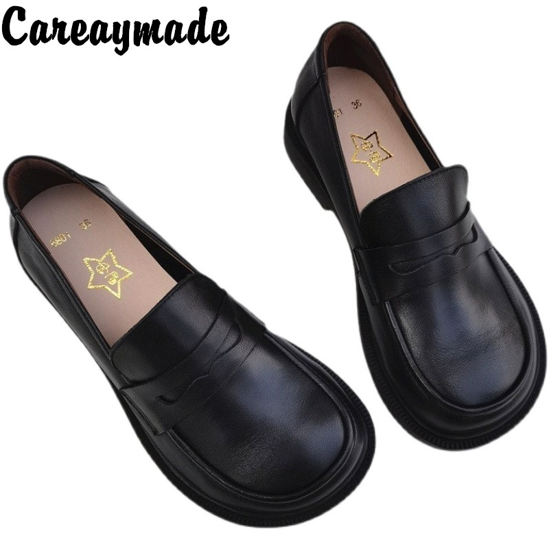 Careaymade-Women's Casual Shoe - Leather Work Women Shoes 评论和价格