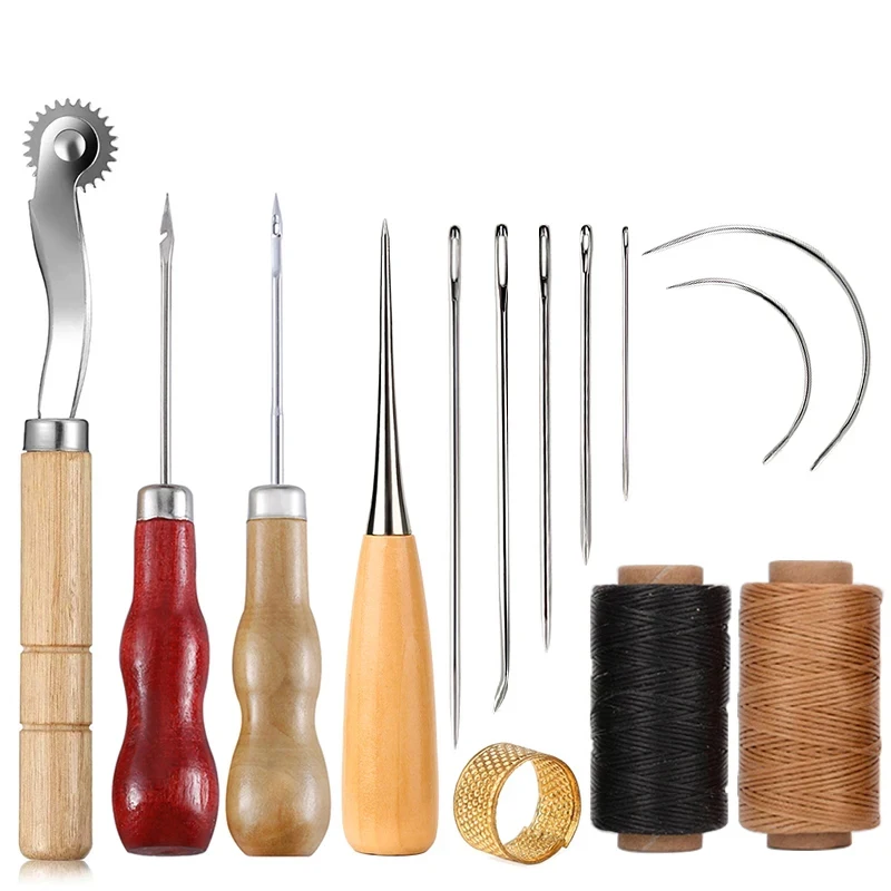 14PCS Leather Craft Sewing Kit - Leatherwork Needles 评论和价格