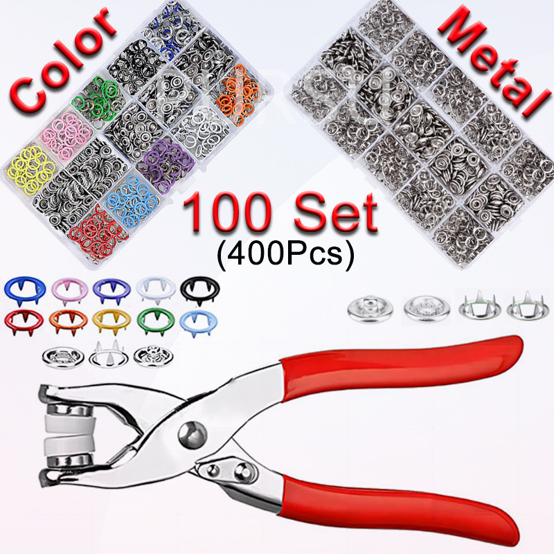 100 Sets Snap Pliers Automatic - Snap Fastener Setter 评论和价格