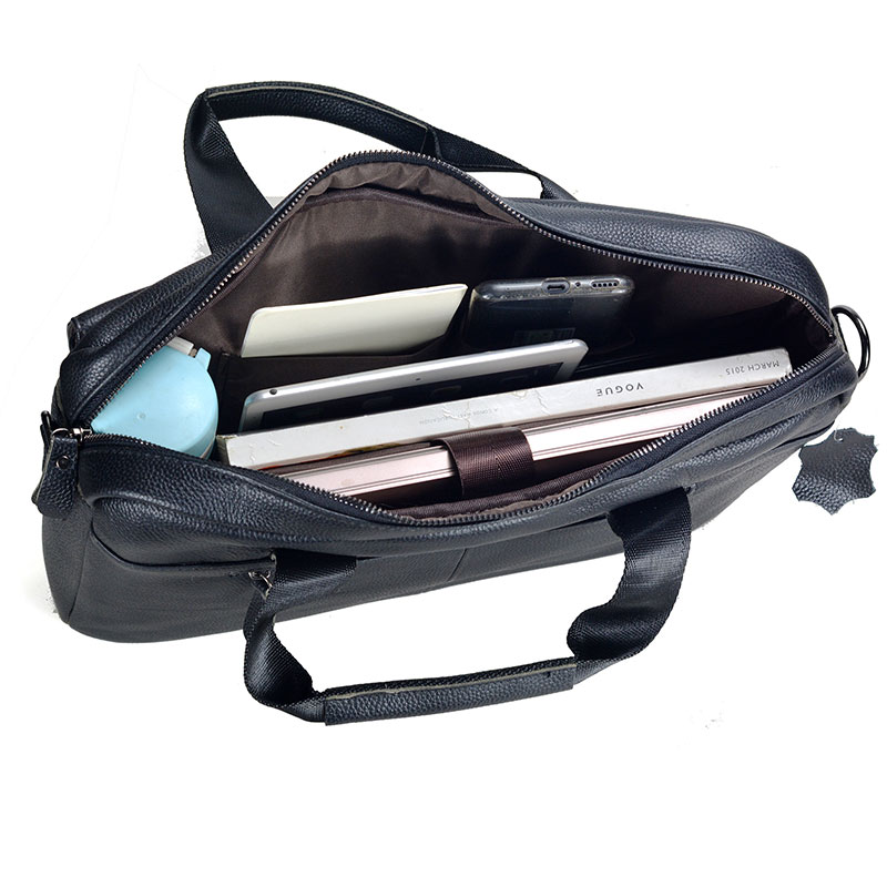 Large Men's Genuine Leather Ha - Leather Work Bag Mens 评论和价格