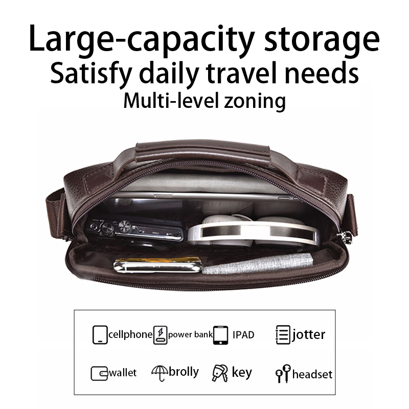 Durable Wear-resistant Two-ton - Leather Work Bag Mens 评论和价格