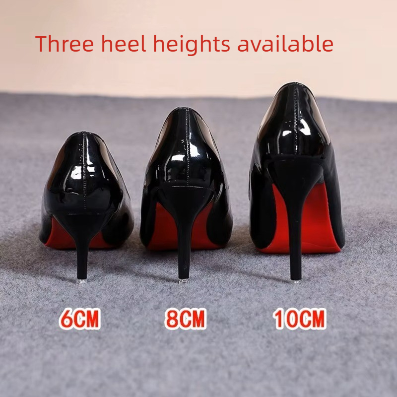 Sexy Pointed Toe Patent Leathe - Leather Work Women Shoes 评论和价格