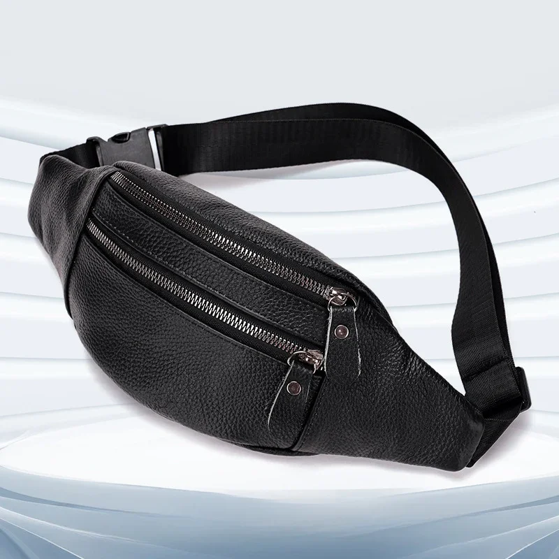 Genuine Leather Men’s Waist Ba - Leather Work Bag Mens 评论和价格