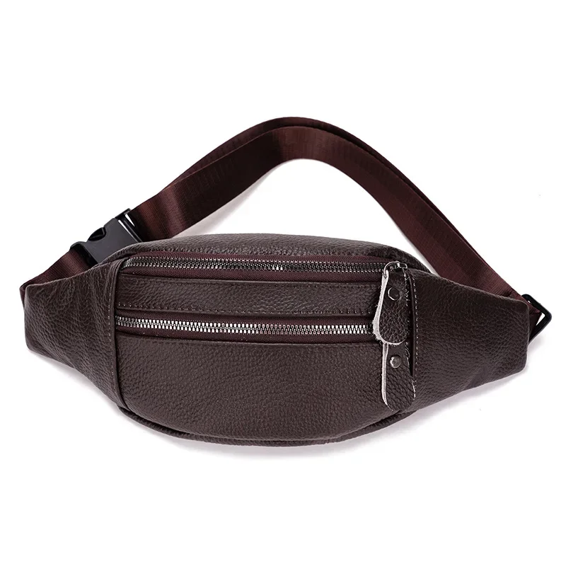 Genuine Leather Men’s Waist Ba - Leather Work Bag Mens 评论和价格