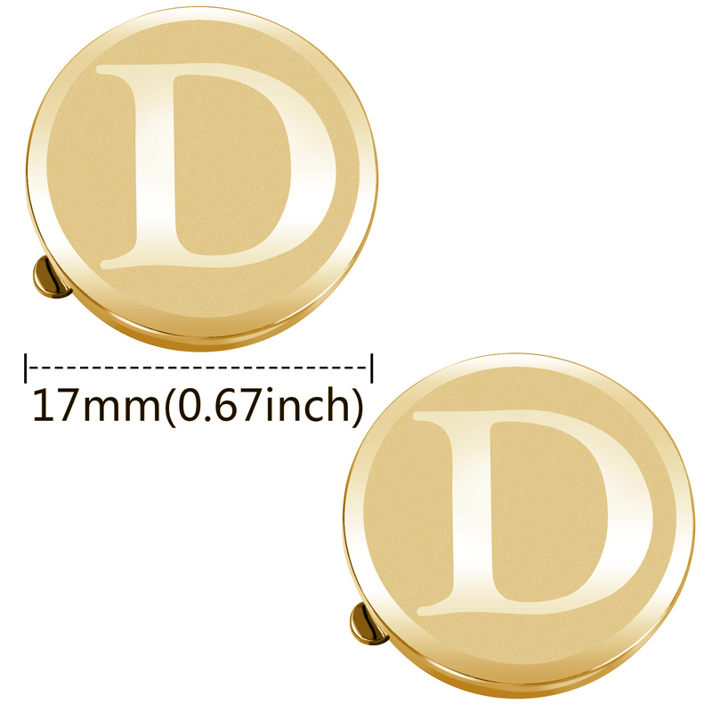 Men A-Z Initial Button Covers  - Snap Fastener Setter 评论和价格