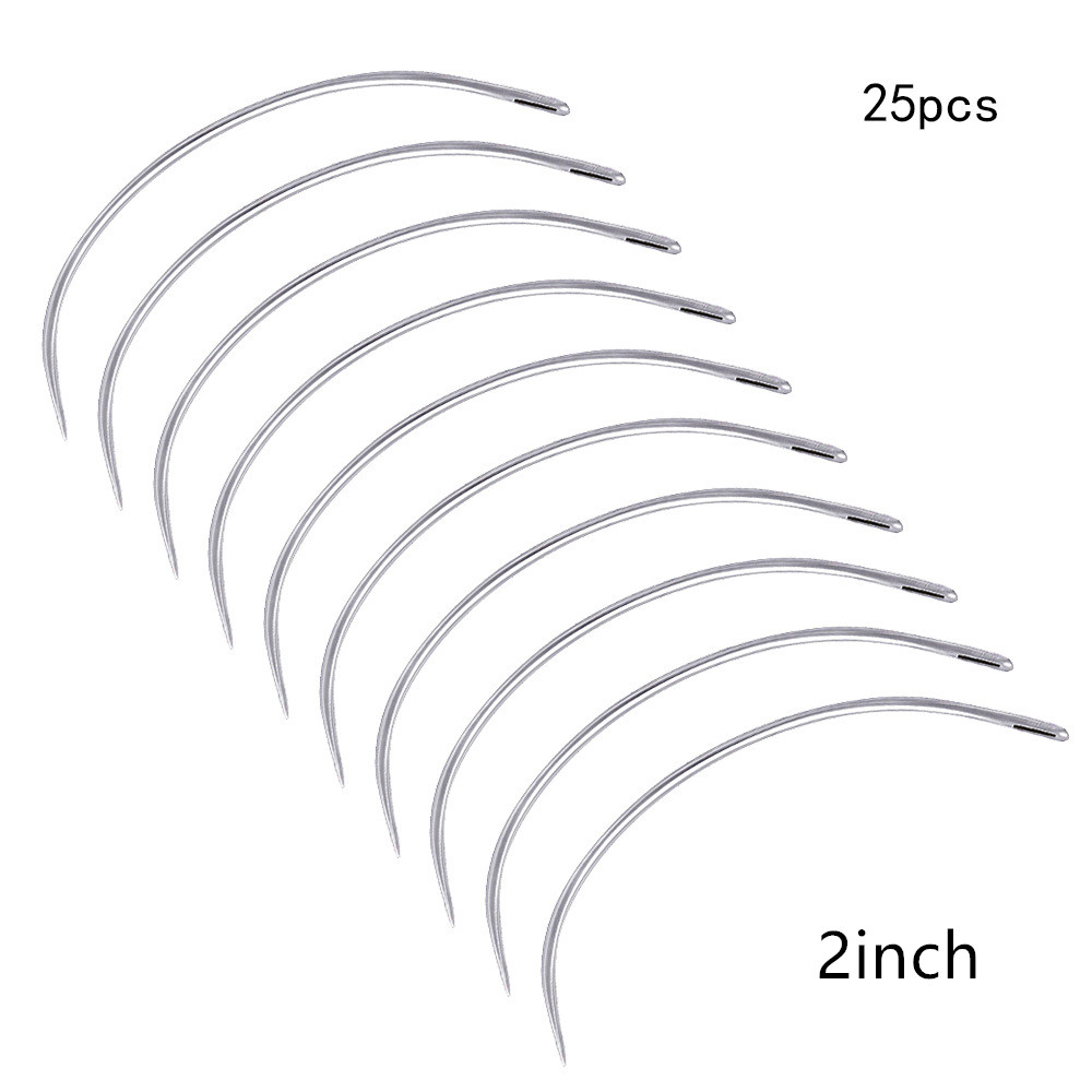 25Pcs C Type Curved Handmade L - Leatherwork Needles 评论和价格