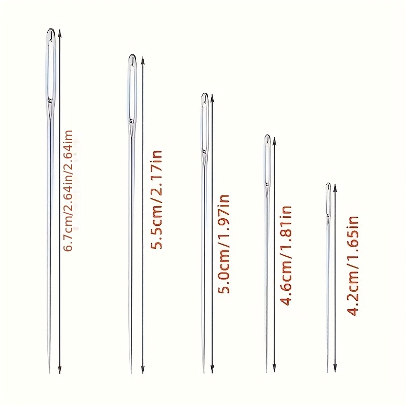 40pcs Assorted Sizes Large Eye - Leatherwork Needles 评论和价格