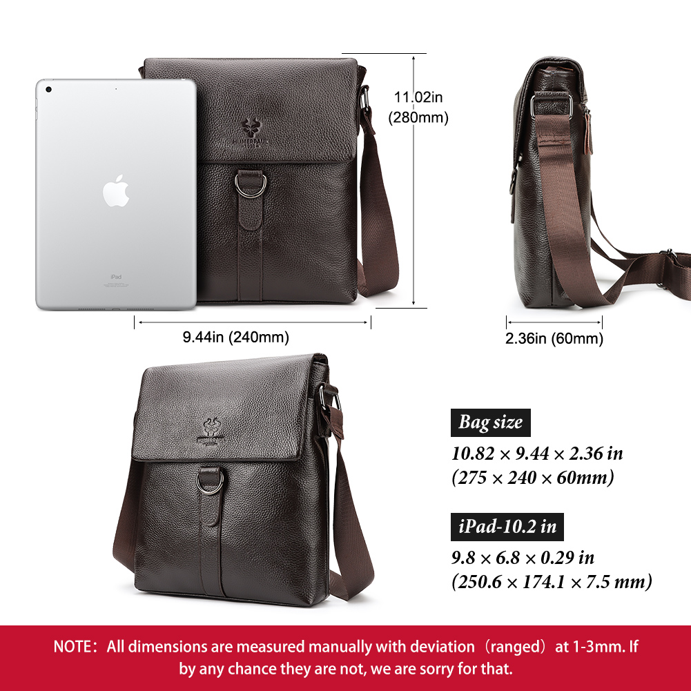 HUMERPAUL 2023 New Fashion Men - Leather Work Bag Mens 评论和价格