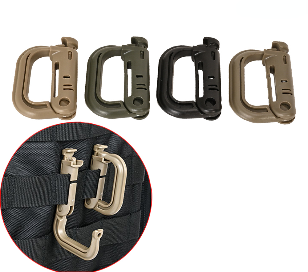 2Pcs MOLLE Carabiner Tactical  - Snap Fastener Setter 评论和价格
