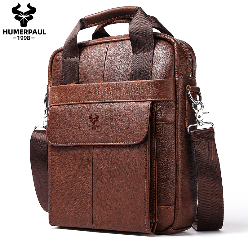 Durable Genuine Leather Bags f - Leather Work Bag Mens 评论和价格