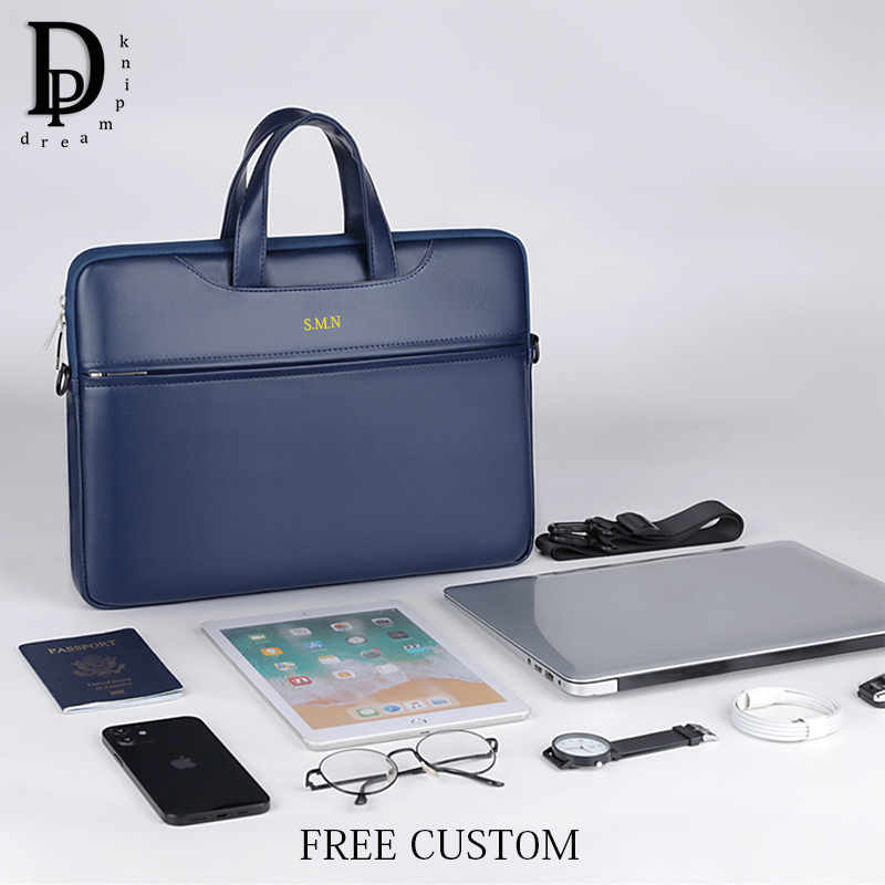 Business Briefcase For Man PU  - Leather Work Bag Mens 评论和价格