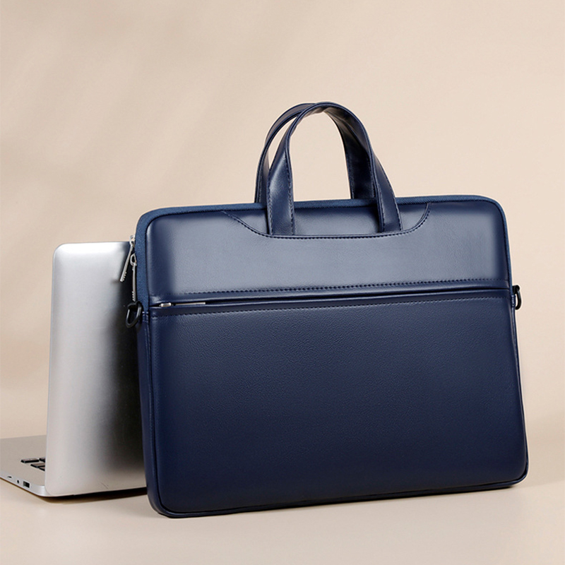 Business Briefcase For Man PU  - Leather Work Bag Mens 评论和价格