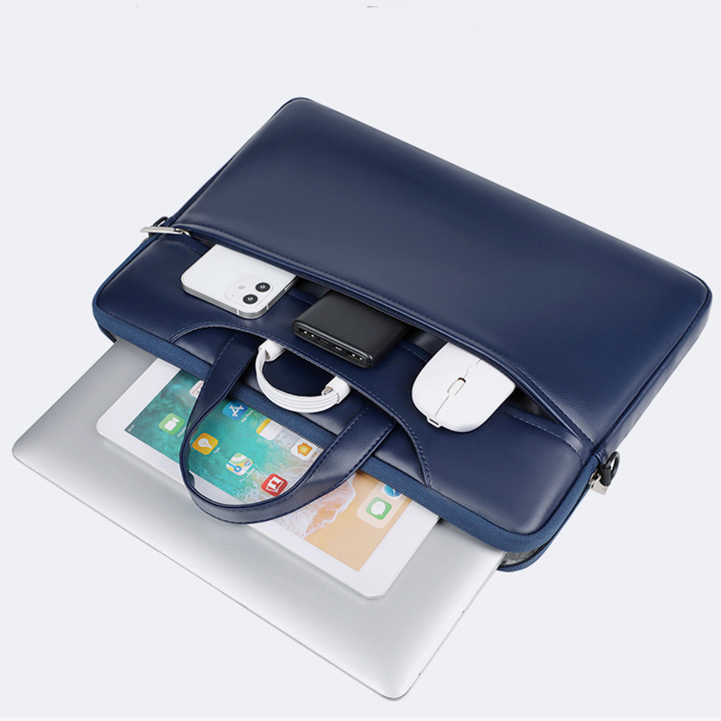 Business Briefcase For Man PU  - Leather Work Bag Mens 评论和价格